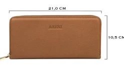 Aarni Hirvennahkainen Clutch, Konjakki/Hopea
