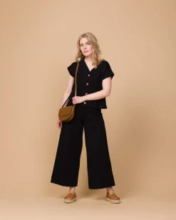 Aarre Alex Culottes Housut, Musta