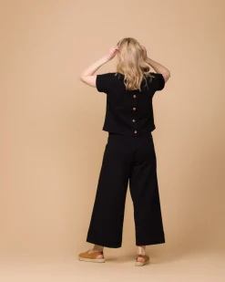 Aarre Alex Culottes Housut, Musta