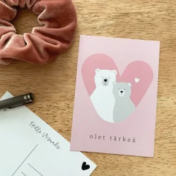 Helle Olet Tarkea Postikortti, Karhut