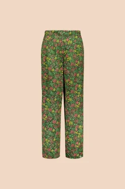 Kaiko Flowy Housut, Green Meadow