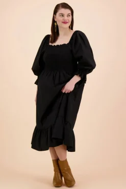 Kaiko Smock Mekko, Musta