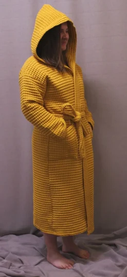 Keltainen Design Aikuisten Kylpytakki, Okra