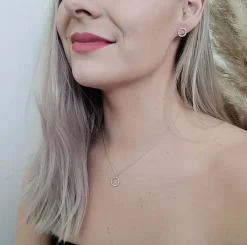 Lila Bubbel Midi Korvakorut, Hopea