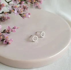 Lila Bubbel Mini Korvakorut, Hopea