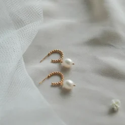 Lila Parla Bubbel Hoops Korvakorut, Golden Hour