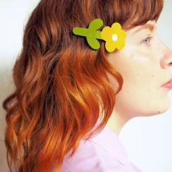 Mia Minerva Keltakukka Hiusklipsi