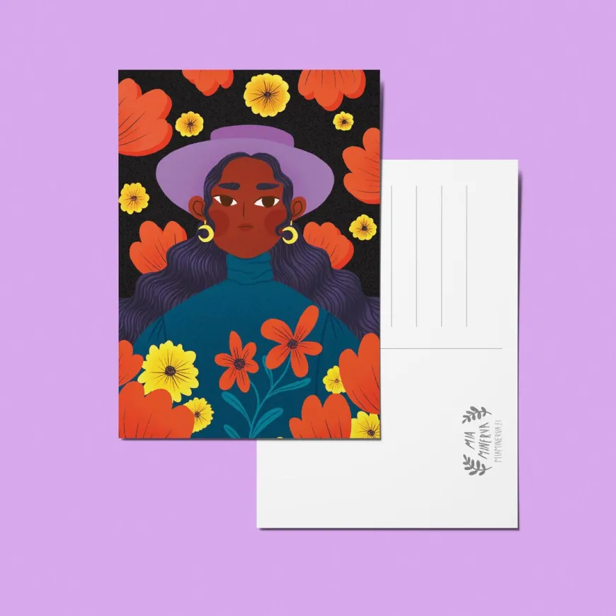 Mia Minerva Postikortti