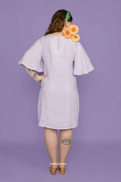 Nouki Mini-Hulja Pellavamekko, Lila