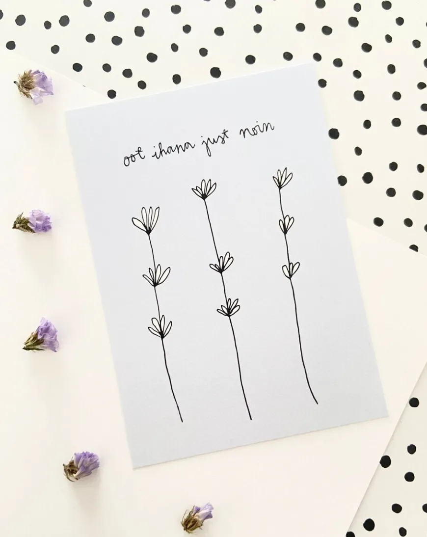 Oot Ihana Just Noin Postikortti
