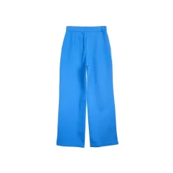 Papu Wide Leg Housut, Bright Blue