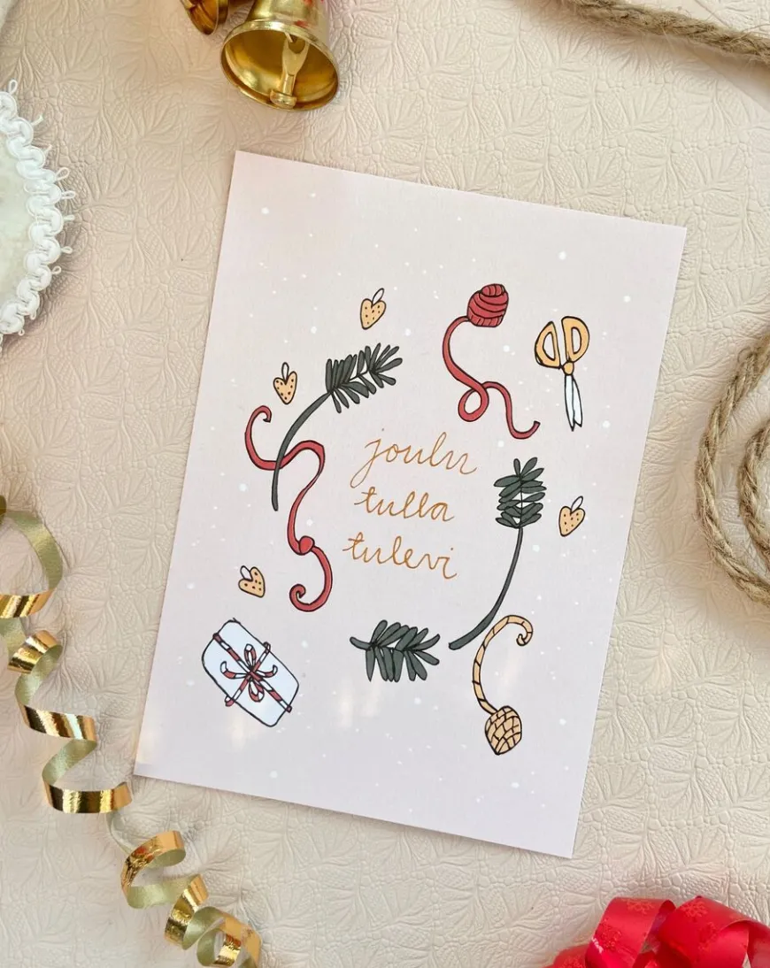 Puuhala Design Joulukortti