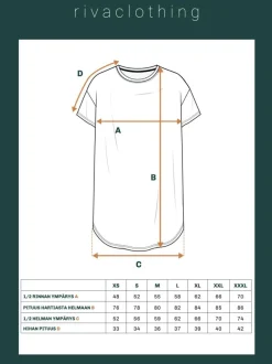 Riva Muisto T-Paita, Pitka